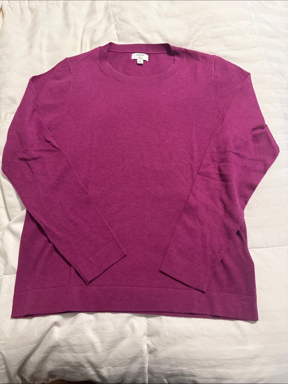 J. Crew - Women's Crewneck Sweater in Magenta - Medium